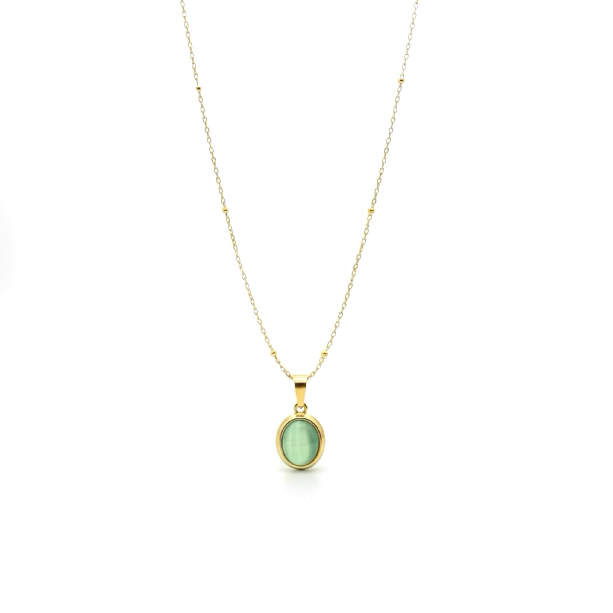 𝖲𝖠𝖡𝖤𝖭𝖣𝖠 Oval Necklace