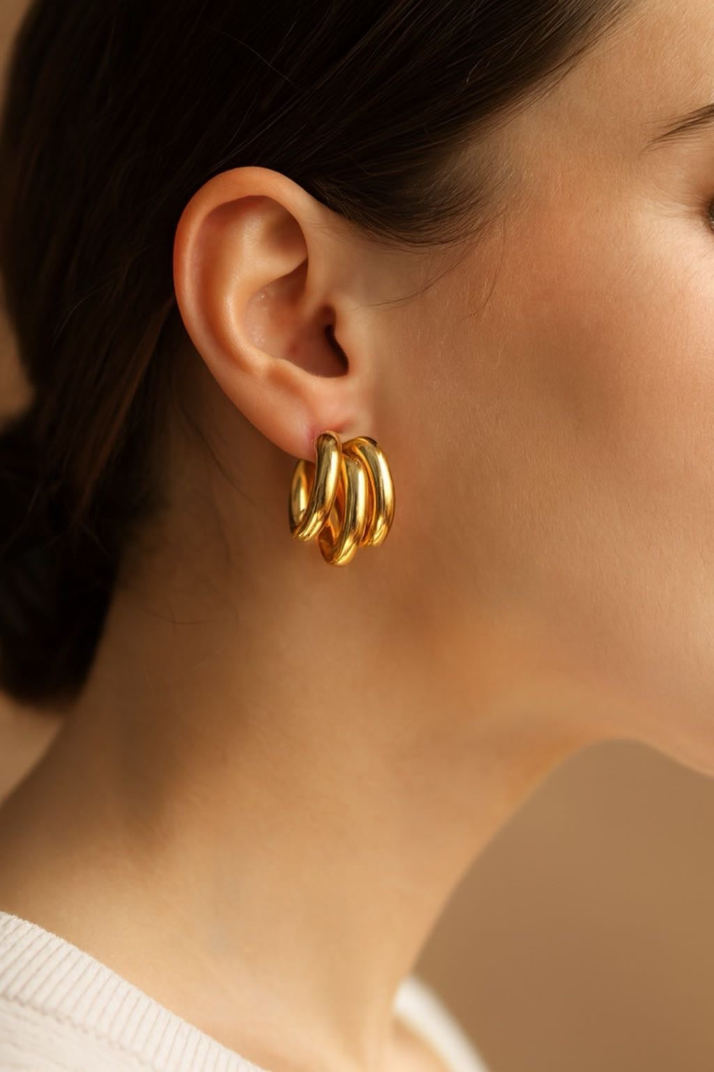 𝖲𝖠𝖡𝖤𝖭𝖣𝖠 Triple Earrings