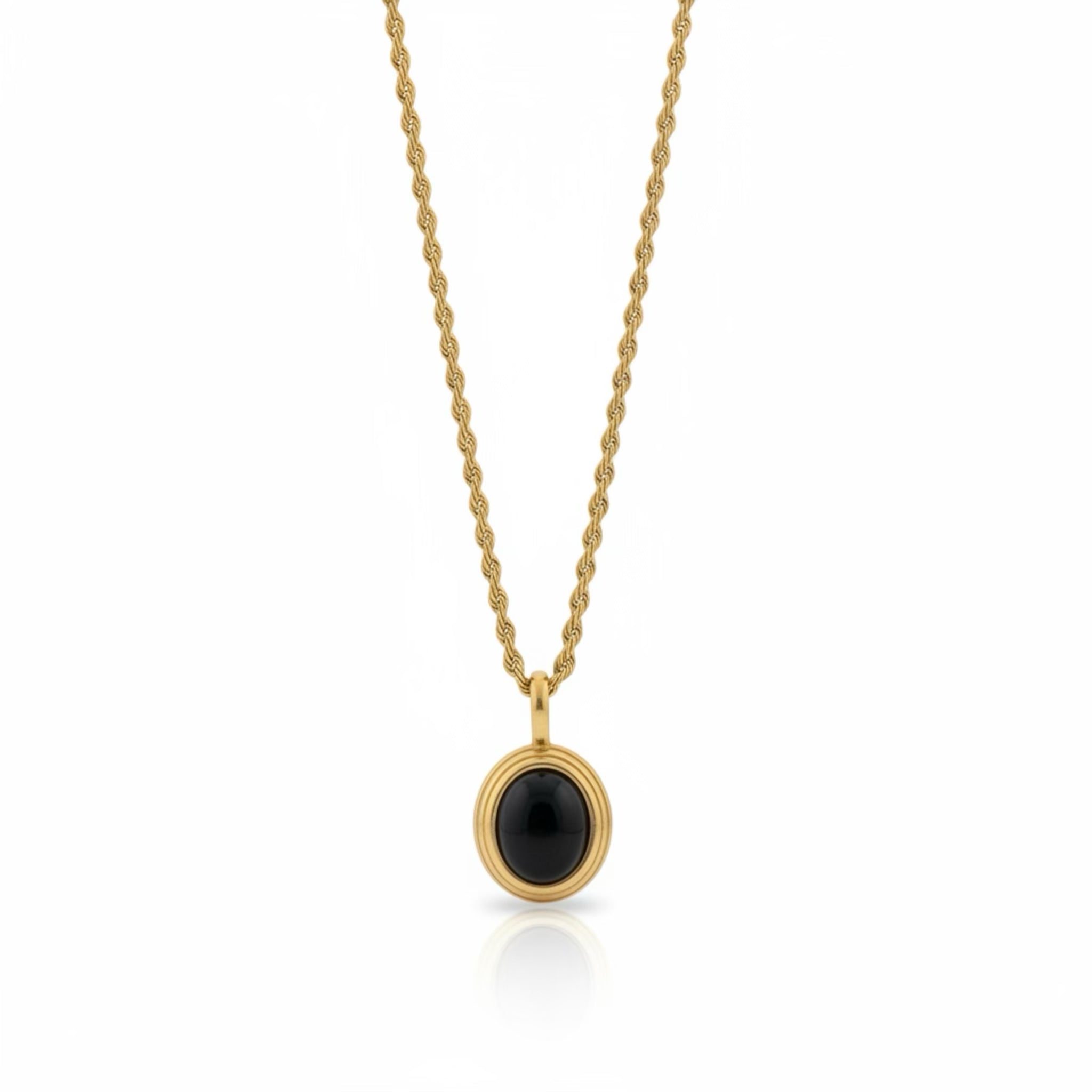 𝖲𝖠𝖡𝖤𝖭𝖣𝖠 Oval Necklace