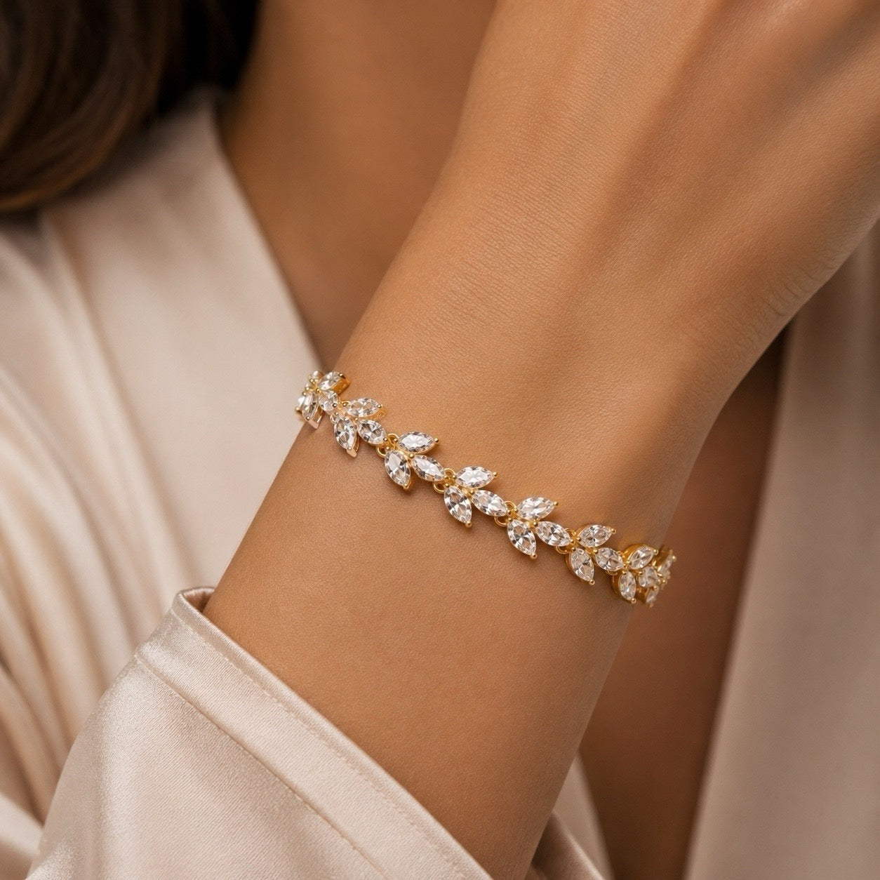 𝖲𝖠𝖡𝖤𝖭𝖣𝖠 Wild Leaf Bracelet