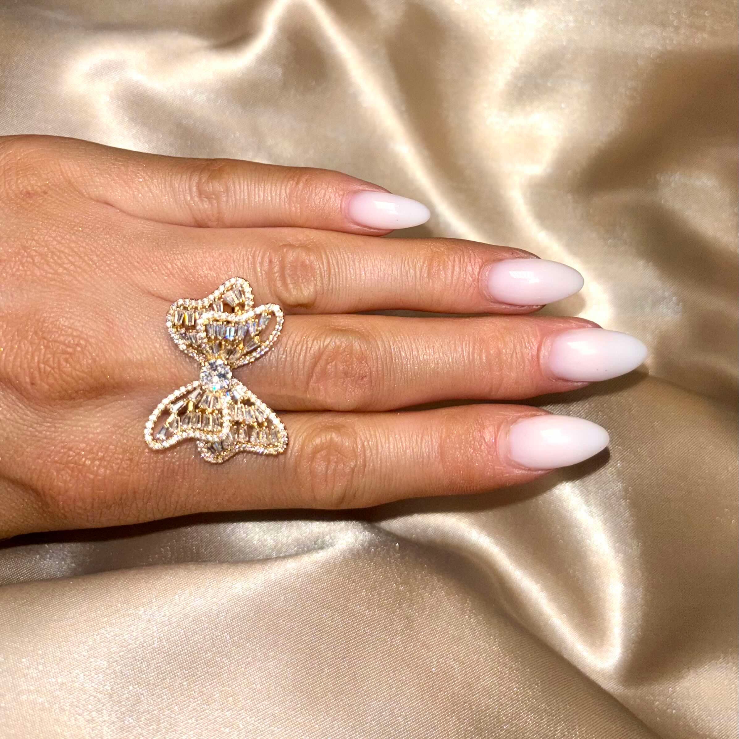𝖲𝖠𝖡𝖤𝖭𝖣𝖠 Cute Ribbon Ring