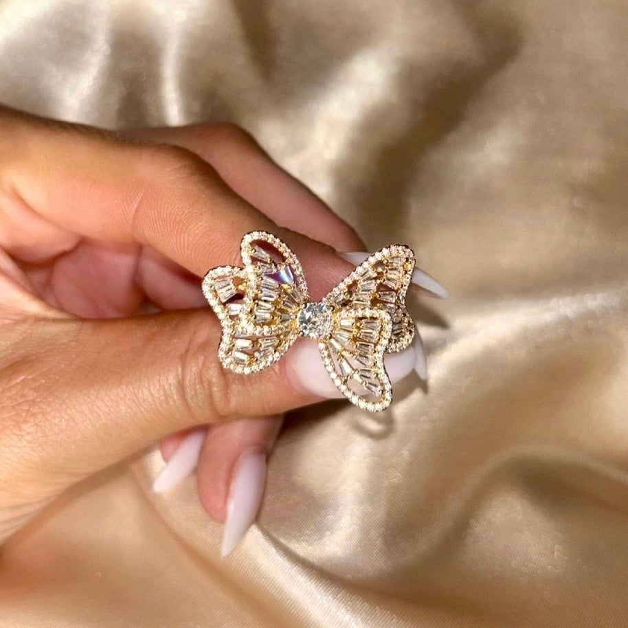 𝖲𝖠𝖡𝖤𝖭𝖣𝖠 Cute Ribbon Ring