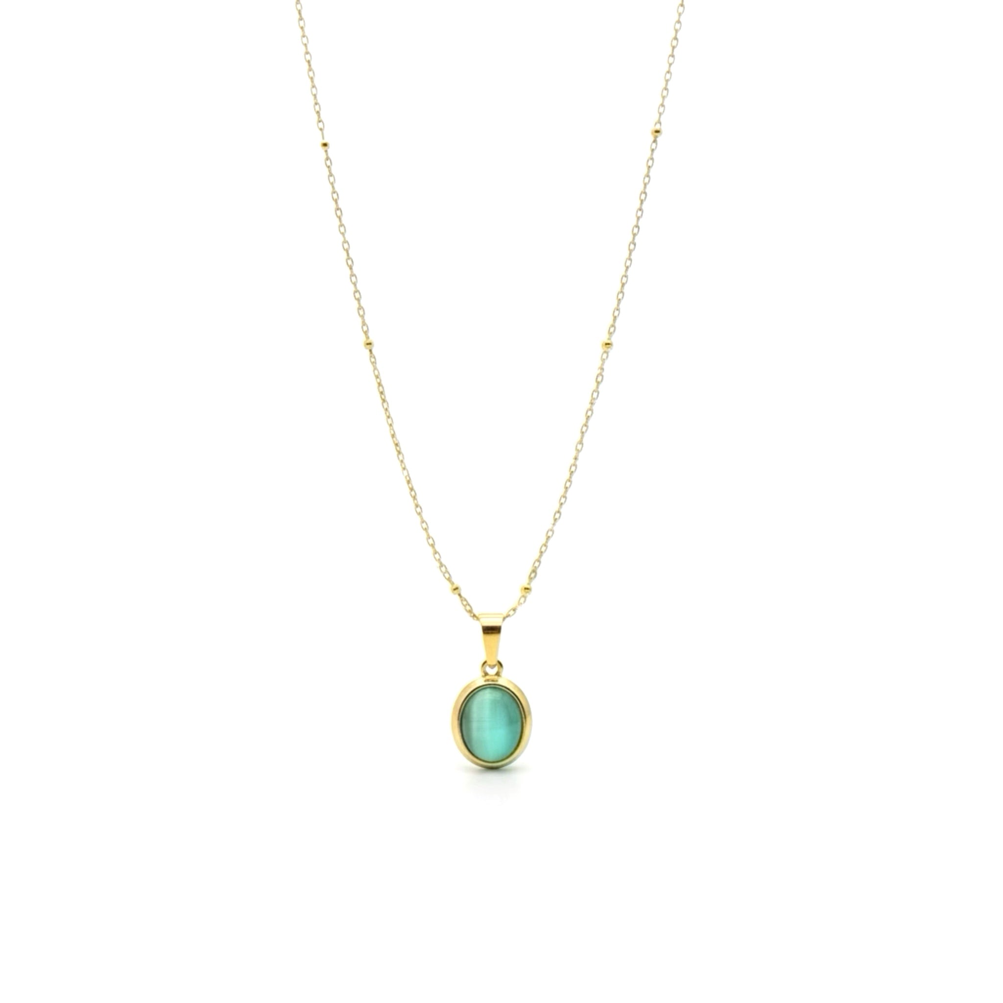 𝖲𝖠𝖡𝖤𝖭𝖣𝖠 Oval Necklace