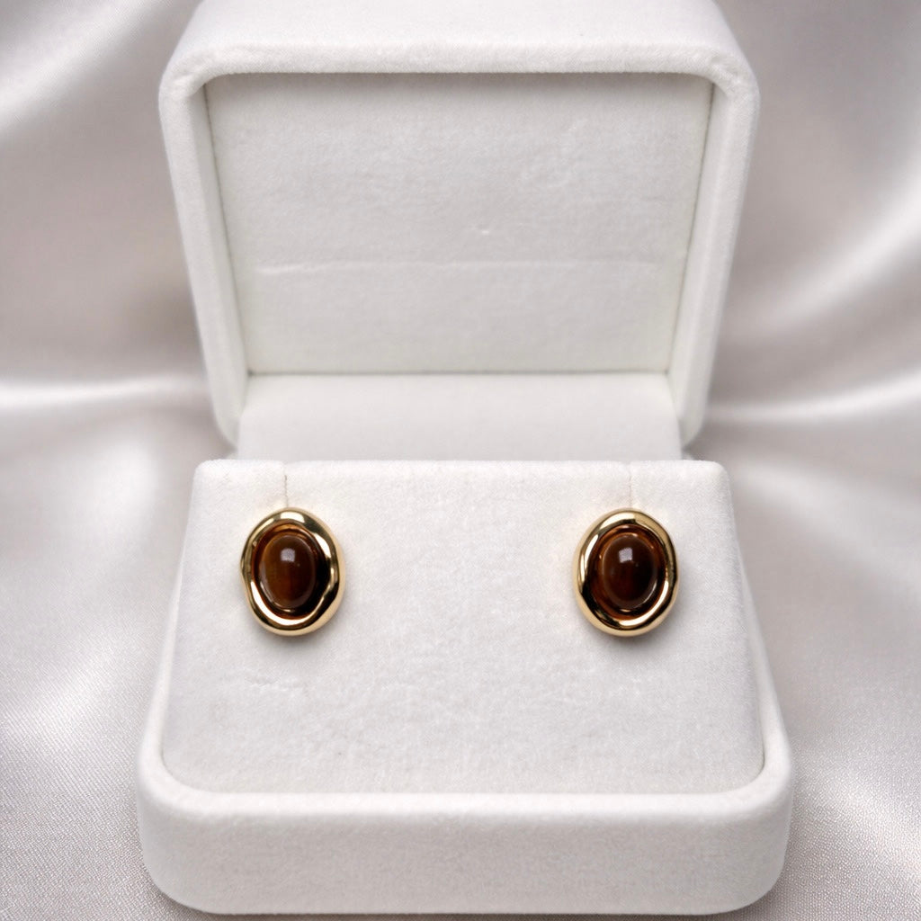 𝖲𝖠𝖡𝖤𝖭𝖣𝖠 Brown Earrings
