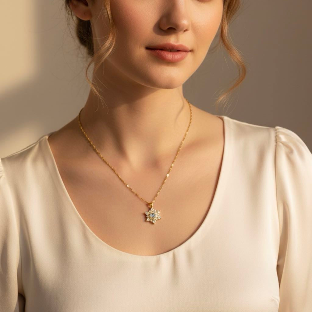 𝖲𝖠𝖡𝖤𝖭𝖣𝖠 Snow Necklace