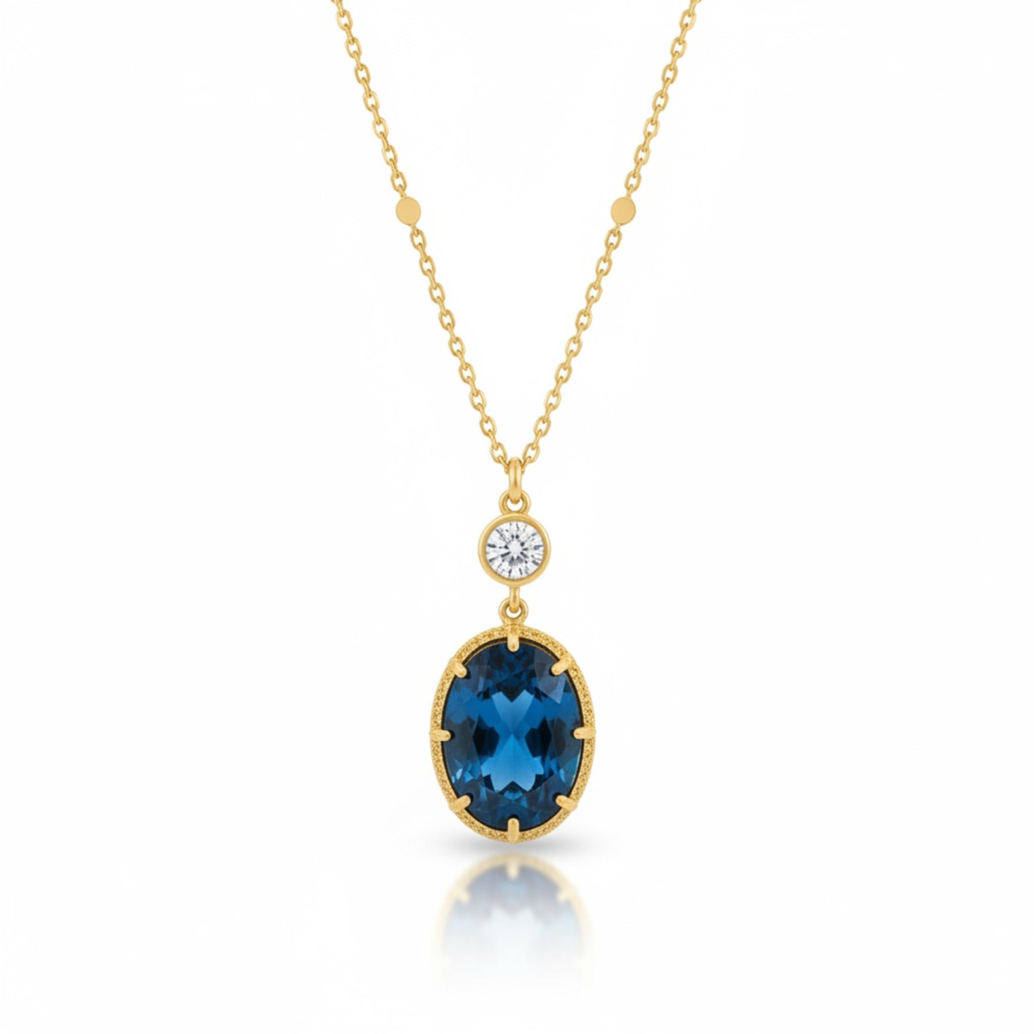 𝖲𝖠𝖡𝖤𝖭𝖣𝖠 Sky Blue Necklace