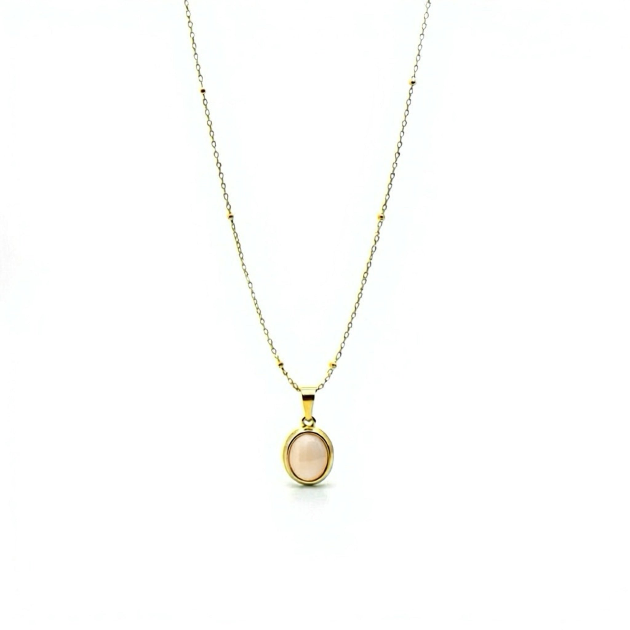 𝖲𝖠𝖡𝖤𝖭𝖣𝖠 Oval Necklace