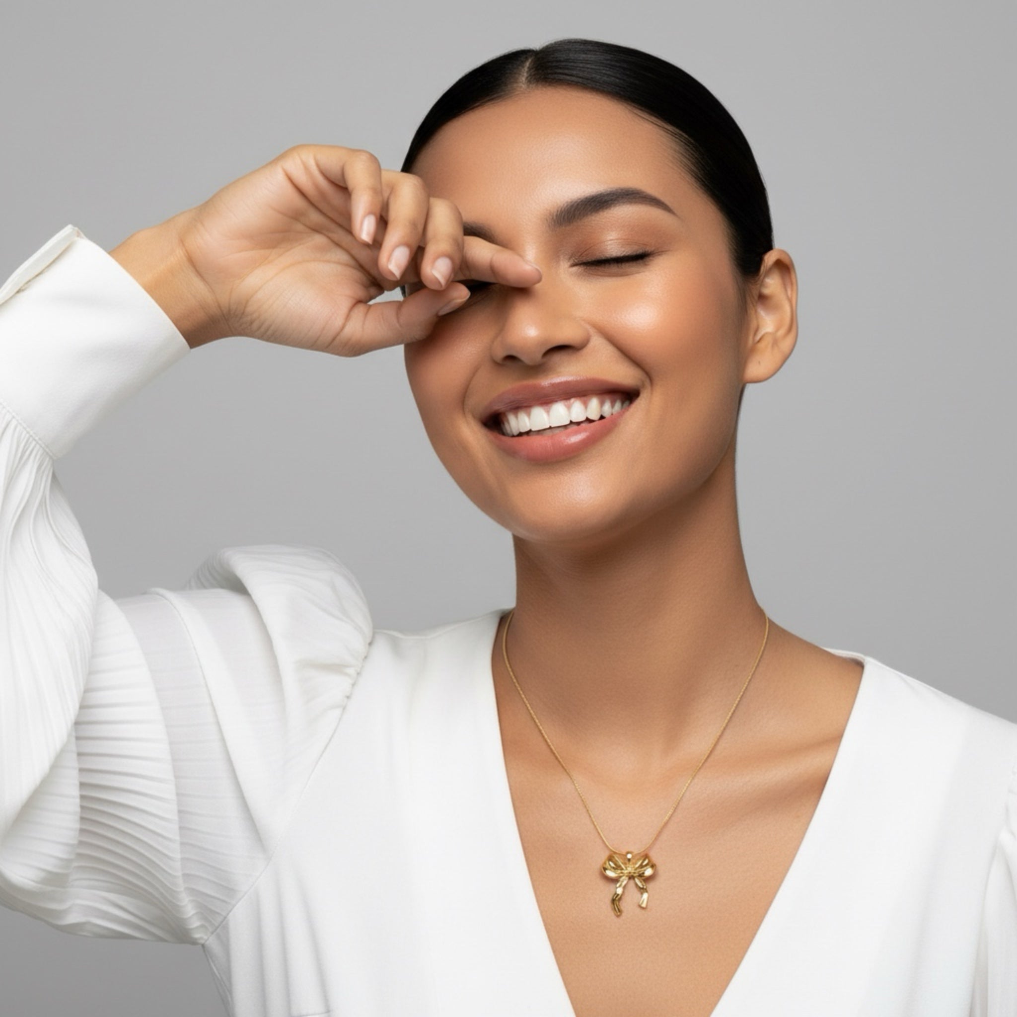𝖲𝖠𝖡𝖤𝖭𝖣𝖠 Ribbon Necklace