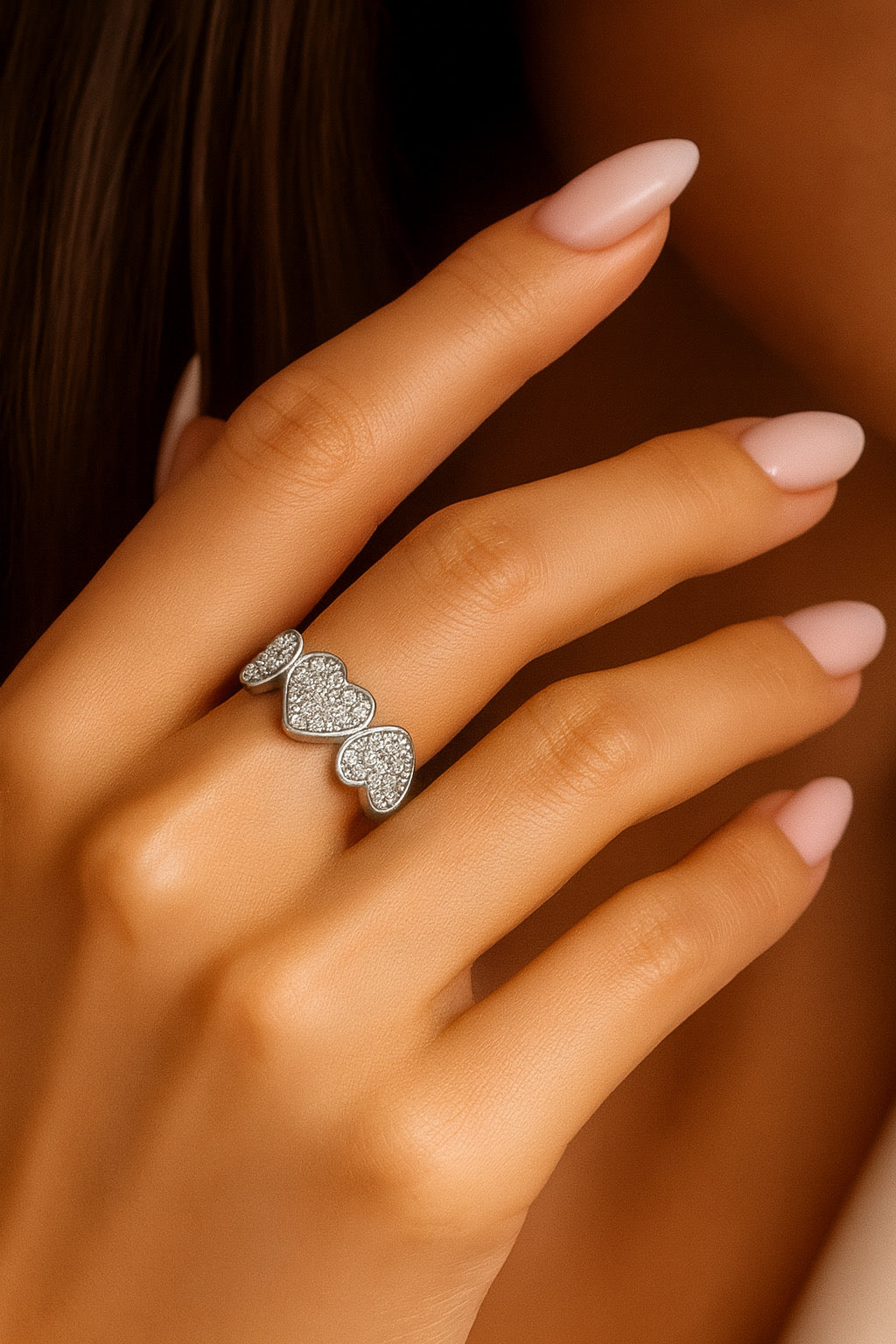 𝖲𝖠𝖡𝖤𝖭𝖣𝖠 Lovely Heart Ring